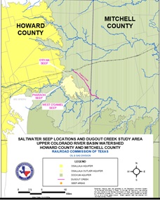 the project area upstream of Spence Reservoir