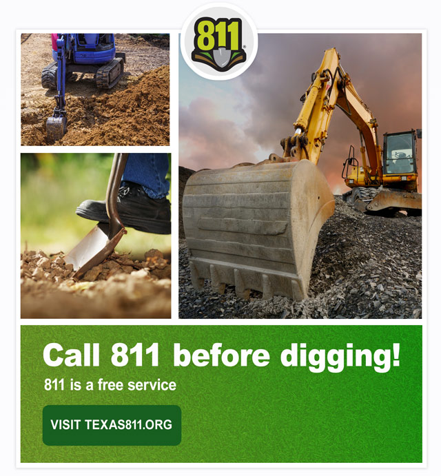 call 811 before digging